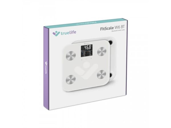 TrueLife TLFSW6BT, Elektronisk personvekt, 180 kg, 100 g, Hvit, kg, firkant