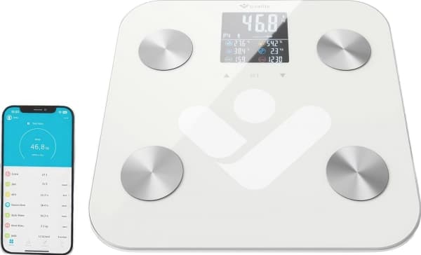 TrueLife TLFSW6BT, Elektronisk personvekt, 180 kg, 100 g, Hvit, kg, firkant