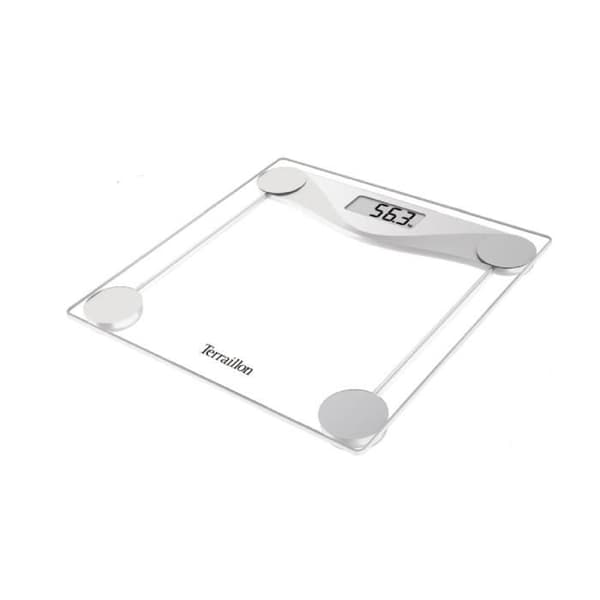 Terraillon Tx5000 elektronisk personlig våg  glas  180 kg Max  100 g gradering  LCD-skärm