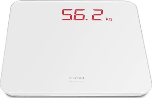 Caso BS1, Elektronisk personvekt, 200 kg, 0,1 g, Hvit, Glass, LCD