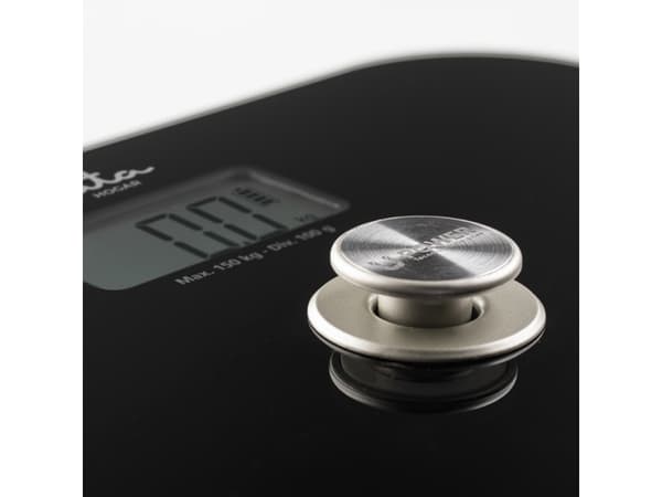 JATA HBAS1499, Elektronisk personvekt, 150 kg, 100 g, Sort, kg, lb, firkant