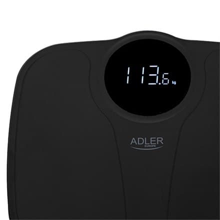 Adler | Badevægt | AD 8172b | Maksimal vægt (kapacitet) 180 kg | Nøjagtighed 100 g | Body Mass Index (BMI) måling | Sort