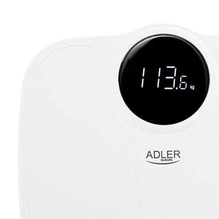 Adler | Badevægt | AD 8172w | Maksimal vægt (kapacitet) 180 kg | Nøjagtighed 100 g | Body Mass Index (BMI) måling | hvid