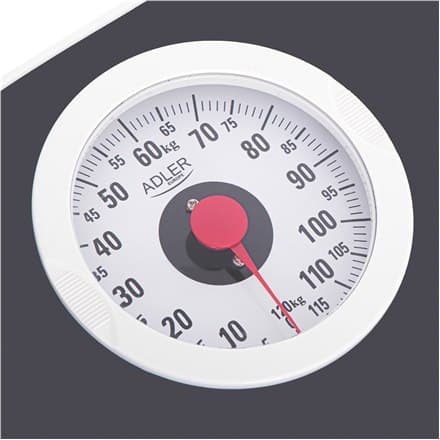 Adler | Mekanisk badevægt | AD 8178 | Maksimal vægt (kapacitet) 120 kg | Nøjagtighed 1000 g | Sort
