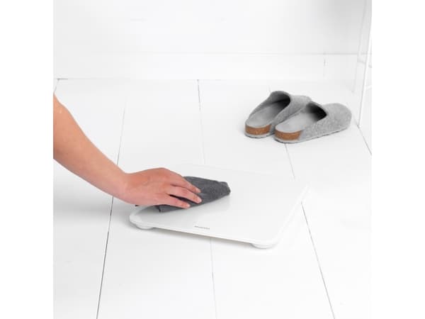 Brabantia 8710755280146, Elektronisk personvåg, 180 kg, 100 g, kg,lb, Rektangel, Vit