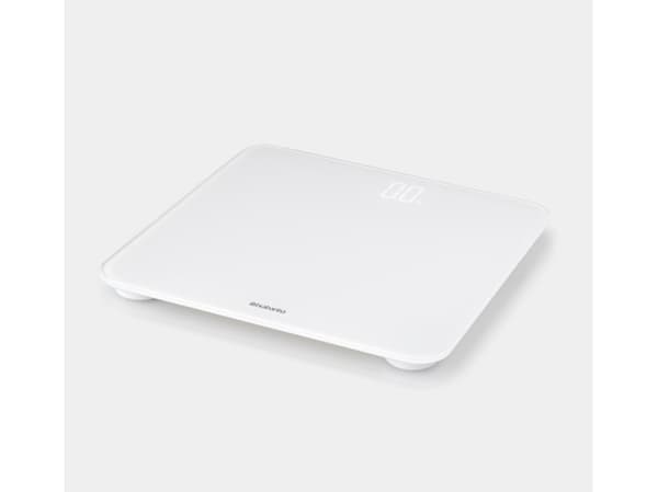 Brabantia 8710755280146, Elektronisk personvåg, 180 kg, 100 g, kg,lb, Rektangel, Vit