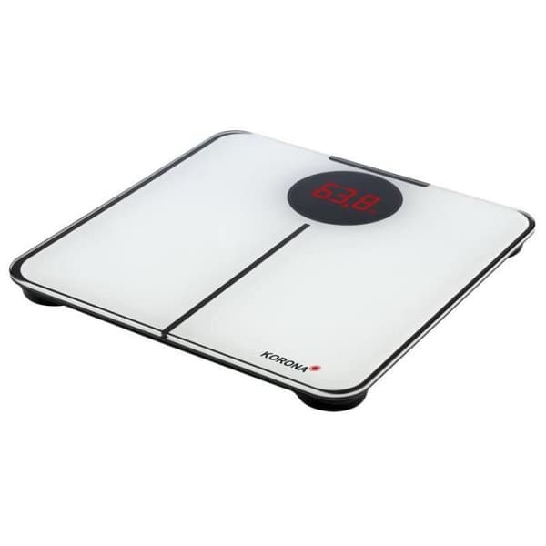 Korona 75757 SABRINA badrumsvåg - röd belysning - sifferhöjd 34 mm - lastkapacitet 180 kg - batterier ingår