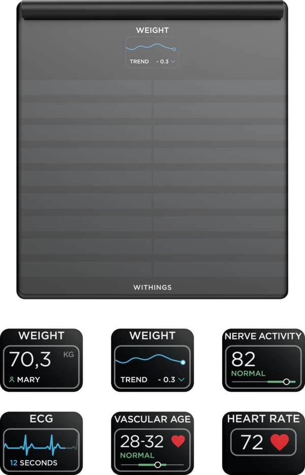 Withings Body Scan smartvekt, svart