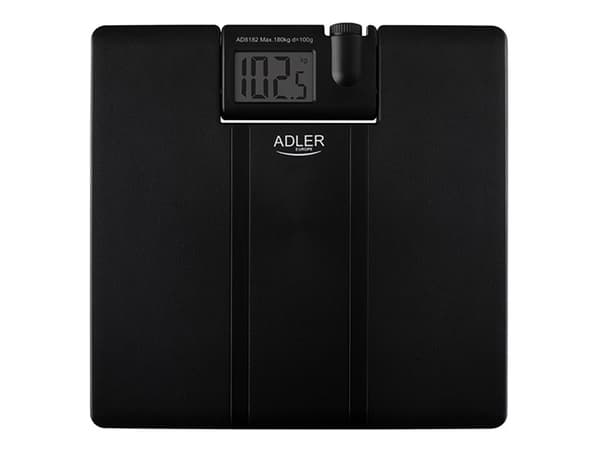 Adler AD 8182, Elektronisk personvåg, 180 kg, 100 g, Svart, kg, lb, st, Rektangel