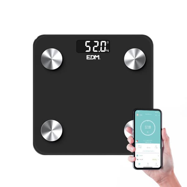 Digital Badrumsvåg EDM 07613 Body Composition Svart 180 kg