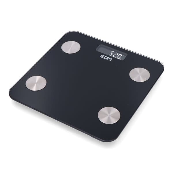 Digital badevægt EDM 07613 Body Composition Sort 180 kg