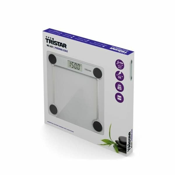 Digital badevægt Tristar WG-2421 Sort Glas