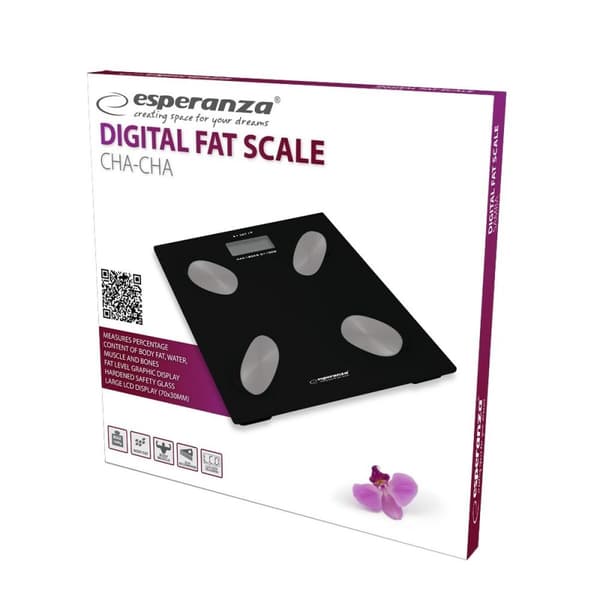 Digital Badrumsvåg Esperanza EBS022K  Svart