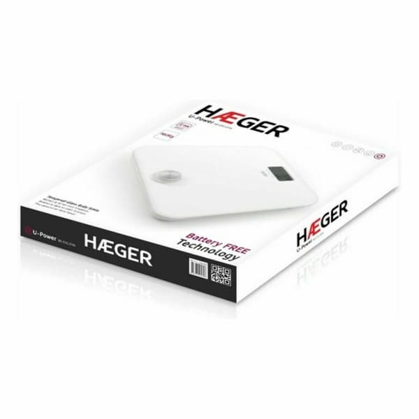 Digital badevægt Haeger BS-DIG.011A Hvid 180 kg