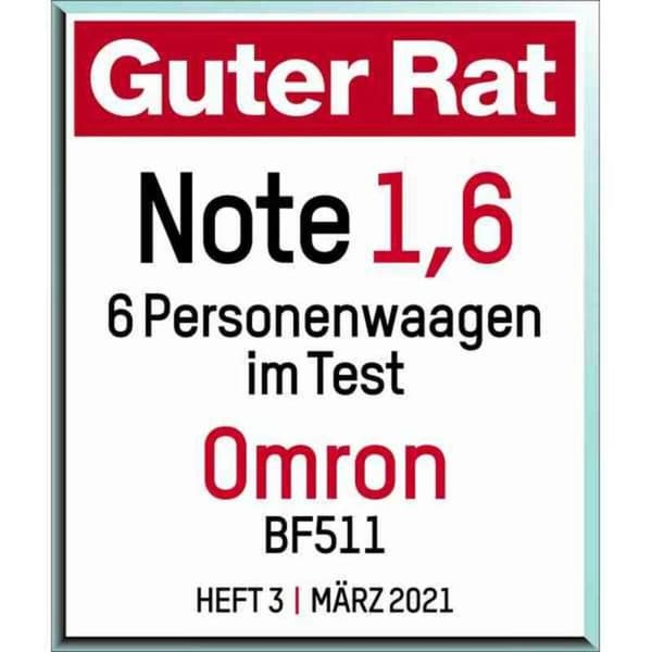 Digital badevægt Omron BF511 Blå Metal Kropsfedtforhold
