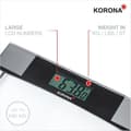 Miniatyrbild 3 av 4: Korona 74551 SVENJA Digital Personvåg | Lastkapacitet 180 kg, gradering 100 g | Tidlös design