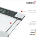 Miniatyrbild 2 av 4: Korona 74551 SVENJA Digital Personvåg | Lastkapacitet 180 kg, gradering 100 g | Tidlös design
