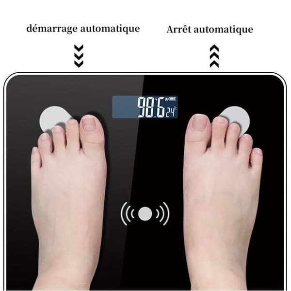 Digital kroppsfettvåg, Bluetooth APP Smartvåg, Viktvåg, Mätning av flera kroppsdata