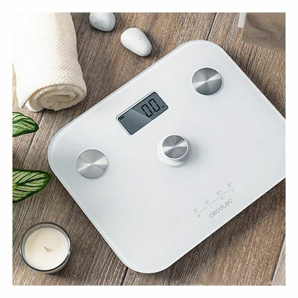 Digital badevægt Cecotec ECOPOWER 10100 FULL HEALTHY LCD 180 kg Hvid Glas