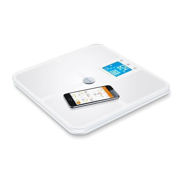 Kroppsvåg med impedansmätare - BEURER - BF 950 - 180 kg - Vit - LED och graviditetsläge