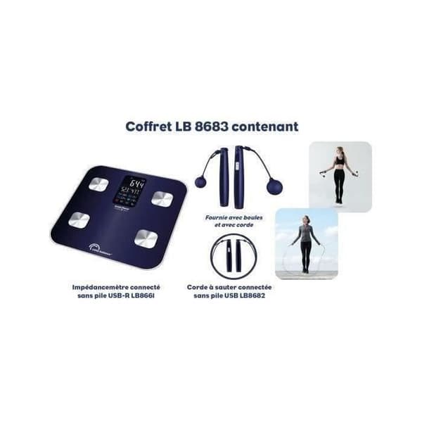 Little Balance Kit Duo Connect Easy Jump USB BLÅ badrumsvåg