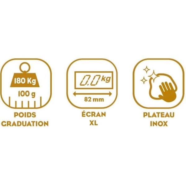 Personvåg - LITE BALANS - 8159 - EXKLUSIVT - 180 kg / 100 g - Rostfritt stål