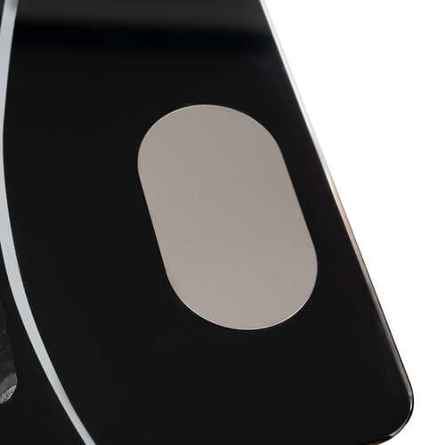 Digital personvekt i glass med motiver med Bluetooth
