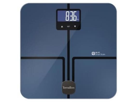 Terraillon Master Coach Ultra, Elektronisk personvåg, 180 kg, 100 g, Svart, Blå, kg, Rektangel