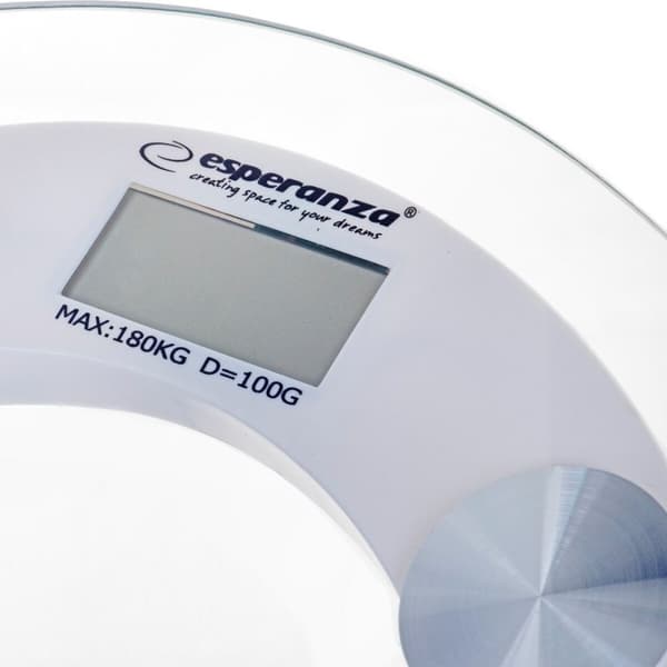 Digital Badrumsvåg Esperanza EBS008W Vit Glas