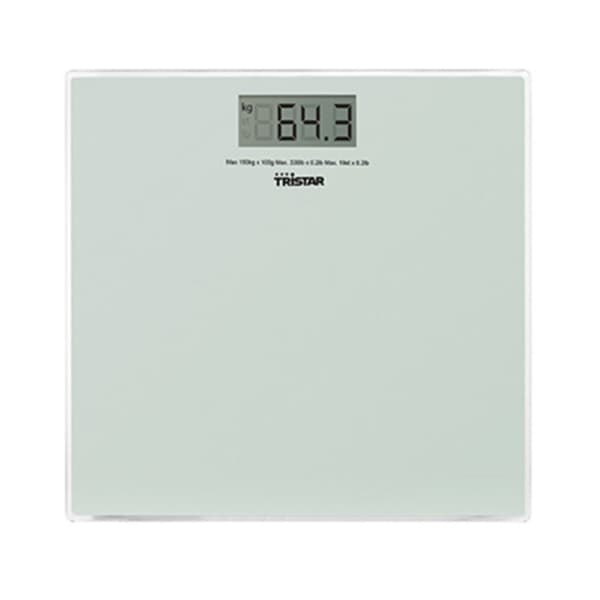 Digital Badrumsvåg Tristar WG-2419 Báscula Vit Glas 150 kg 2 g