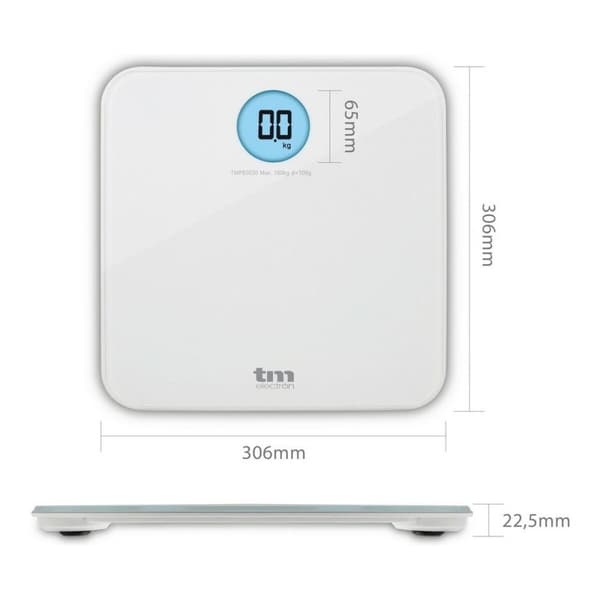 Digital badevægt TM Electron Hvid