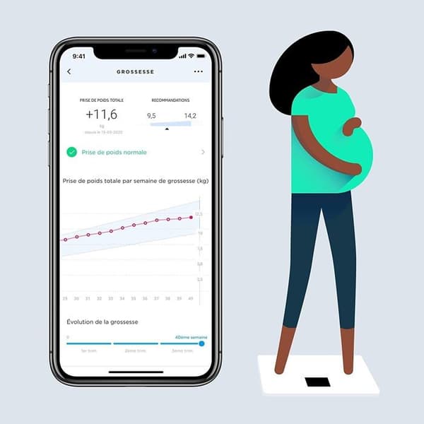 Body Noir Connected Scale - Analys av kroppssammansättning, fleranvändare