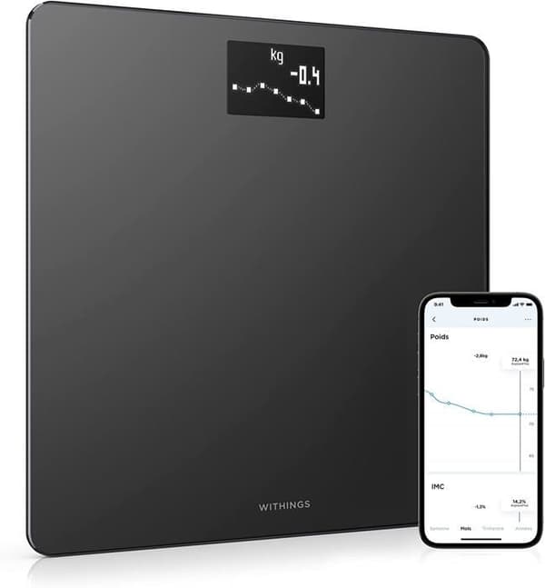 Body Noir Connected Scale - Analys av kroppssammansättning, fleranvändare
