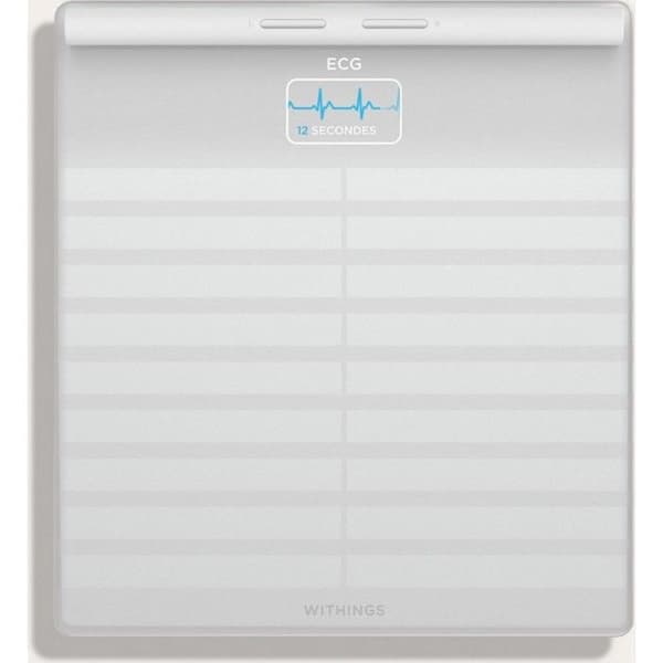 Uppkopplad Våg - Withings - Body Scan - Vit - Elektrokardiogram - 180 kg - 50 g indelning