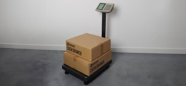 Platformvægt, elektronisk, lille, tarafunktion op til 300 kg vægtPRO P300