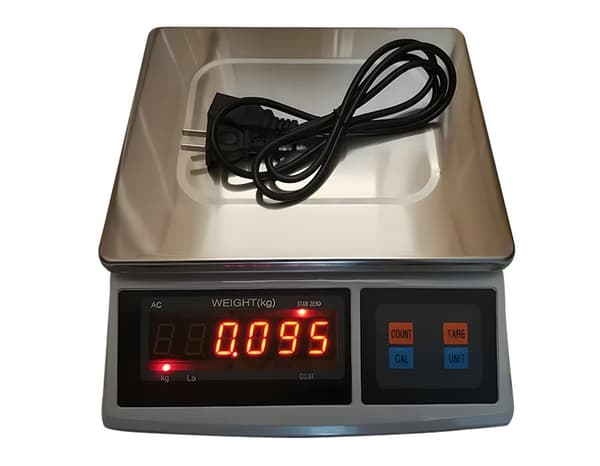 Butiksvåg med display, upp till 30 kg, tarafunktion, automatisk avstängning HDWR scalePRO-S30