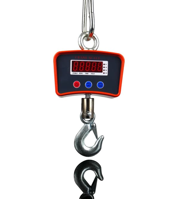 Elektroninen koukkuvaaka 1t 1000 kg, koukkuvaaka, teollisuusvaaka, painonäytöllä PRO H1000