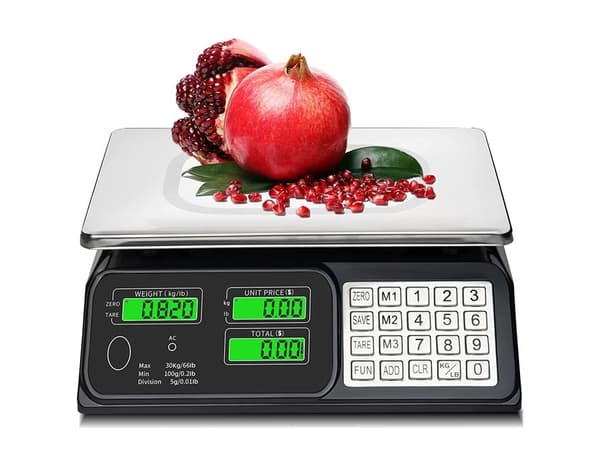 Butiksvægt op til 30 kg, LCD-skærme, HDWR scalePRO-S30A