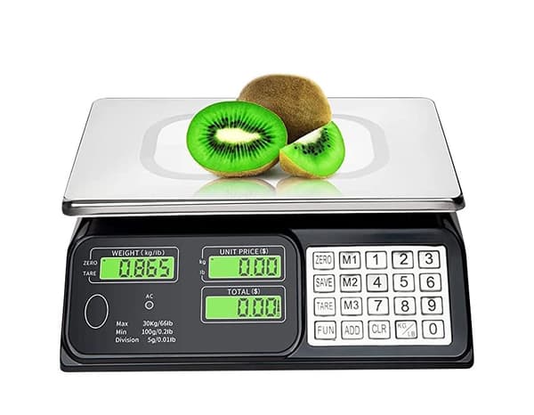 Butiksvægt op til 30 kg, LCD-skærme, HDWR scalePRO-S30A