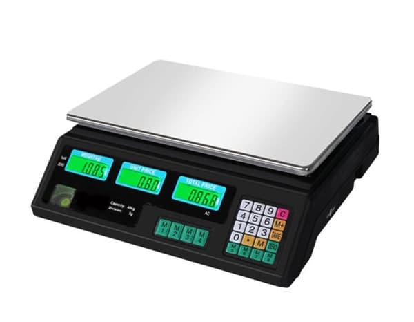 Elektronisk butiksvåg upp till 40 kg, LCD HDWR viktPRO-S40B