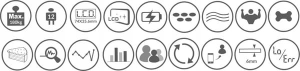 Oromed ORO SCALE BLUETOOTH vit elektronisk analytisk våg