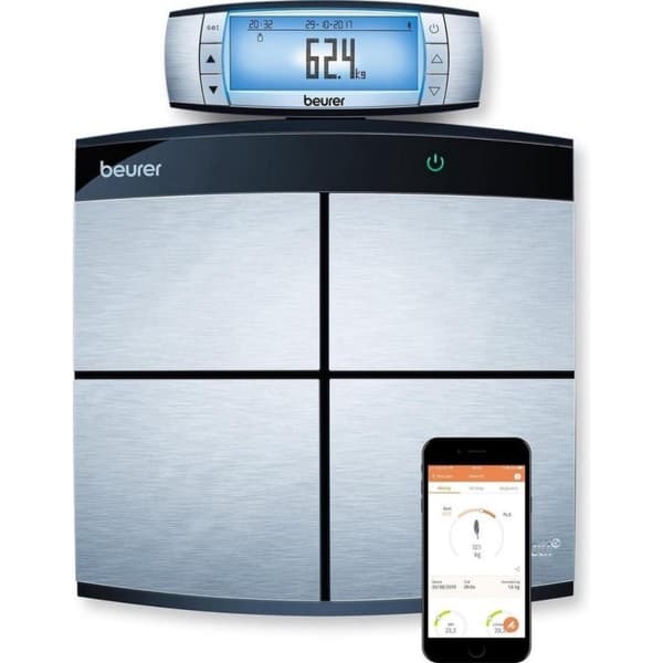 Beurer BF105 BodyComplete Diagnostic Body Scale Sort/rustfrit stål