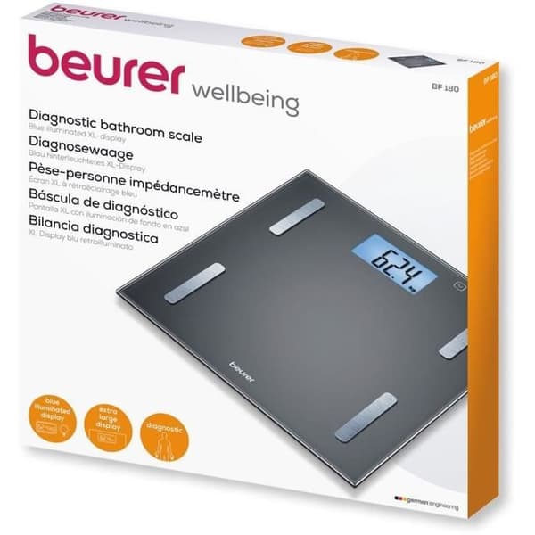 Beurer Analysvåg BF 180 Glas Svart