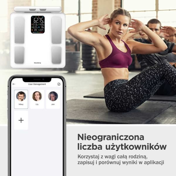 ANALYTISK BADEVÆRELSESVÆG SMART IOS ANDROID KLAUSBERG KB-7857