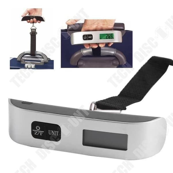 TD® Bagagevåg Digital Display Resetillbehör Väg Bagage 50 kg LCD-skärm Mätverktyg Resväska Väska Ficka Bagage
