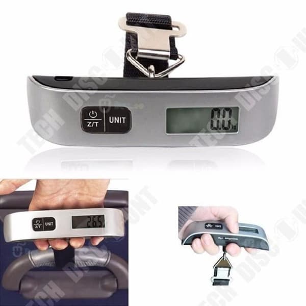 TD® Bagagevåg Digital Display Resetillbehör Väg Bagage 50 kg LCD-skärm Mätverktyg Resväska Väska Ficka Bagage
