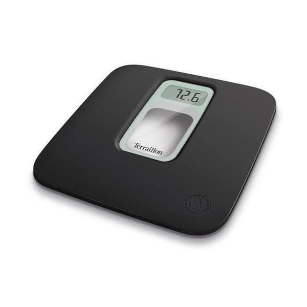 TERRAILLON - Personvåg - kapacitet 160 kg - svart/vattenglas - FRENCHY