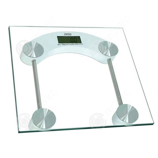 INN Balans 30x30CM Högnoggrann Sensor 5 mm Härdat glas Panel Maximal belastning 180kg Batteridriven Personvåg