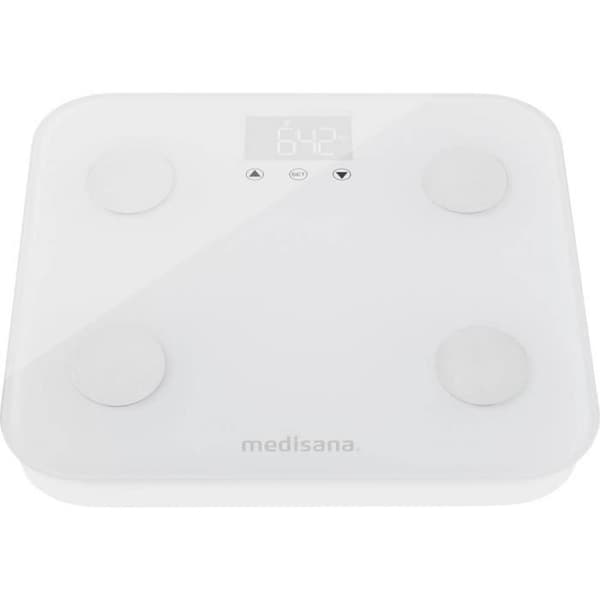 Kroppsanalyspenda - MEDISANA - BS 600 - Bluetooth - 150 kg - Vit