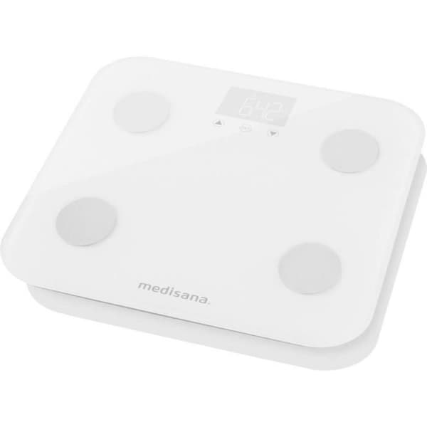 Kroppsanalyspenda - MEDISANA - BS 600 - Bluetooth - 150 kg - Vit